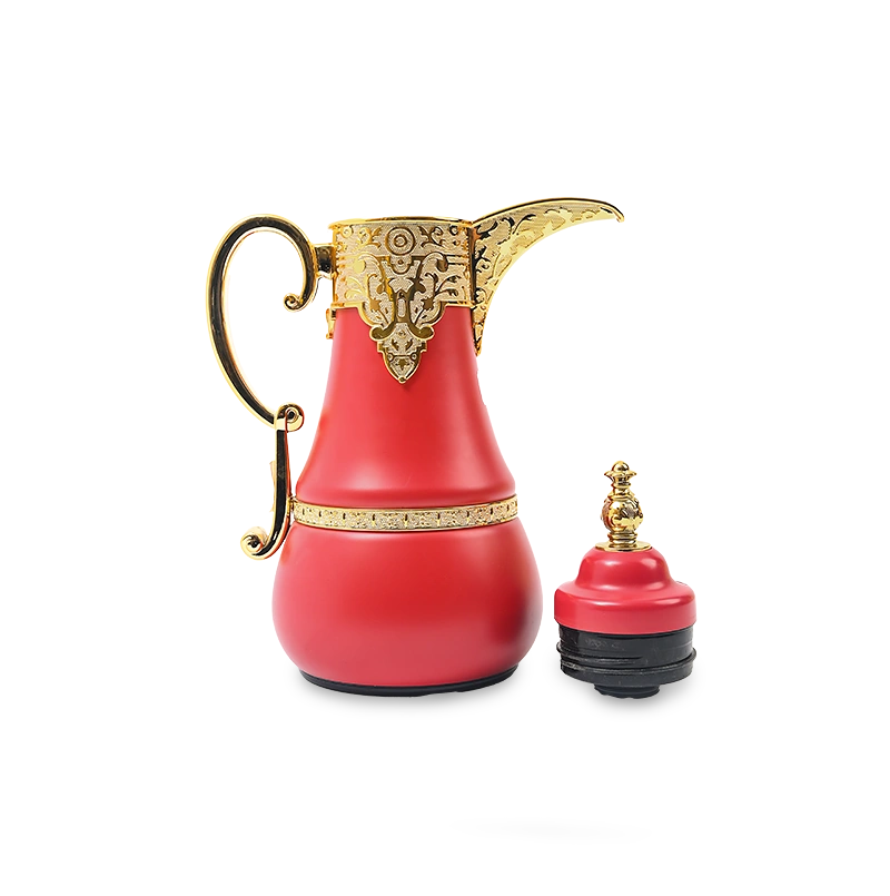 Shimizu Crimson & Gold Imperial Arabic Thermos