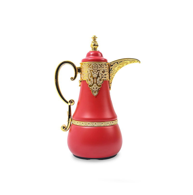 Shimizu Crimson & Gold Imperial Arabic Thermos