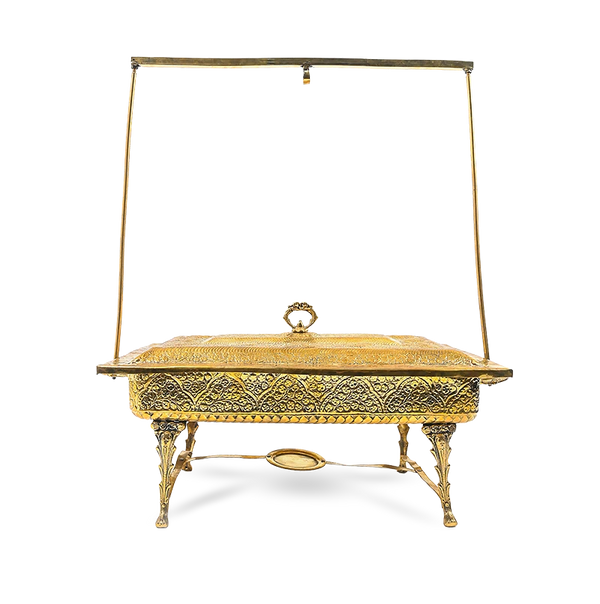 Brass Gold Rectangle Chafing Dish