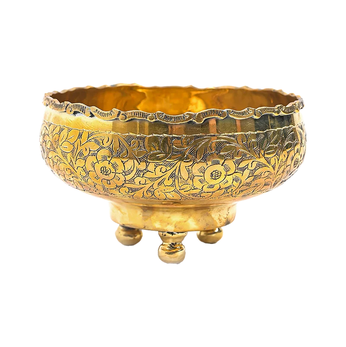 Brass Round Dish 11 Inch-Hand Made
