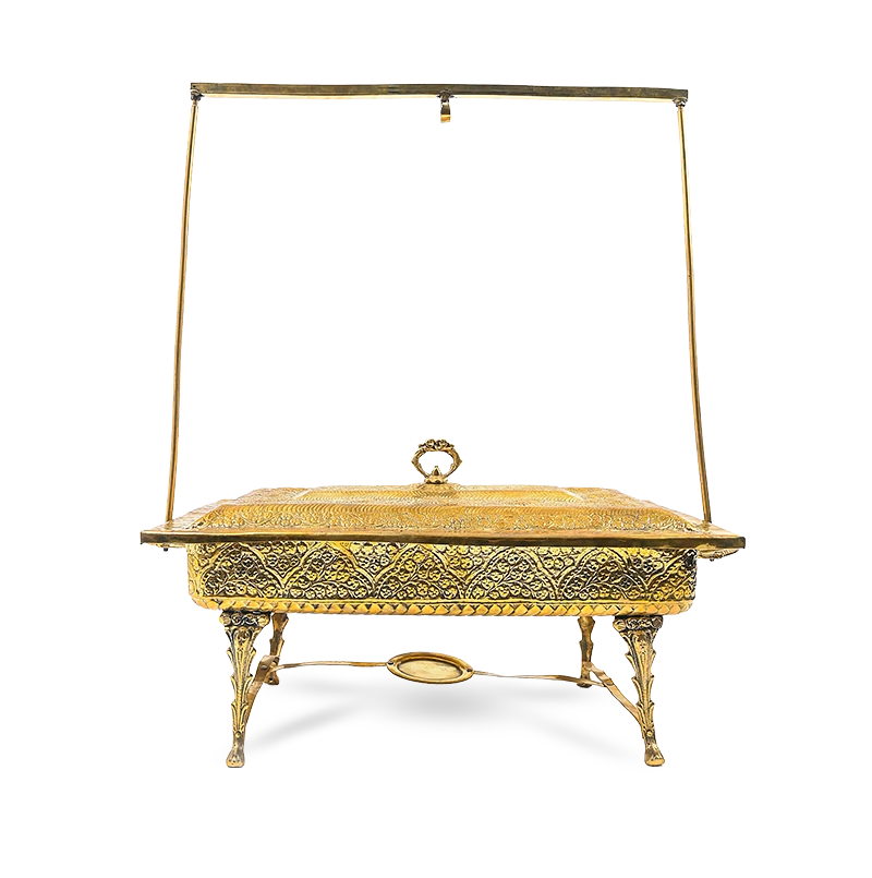 Brass Gold Rectangle Chafing Dish