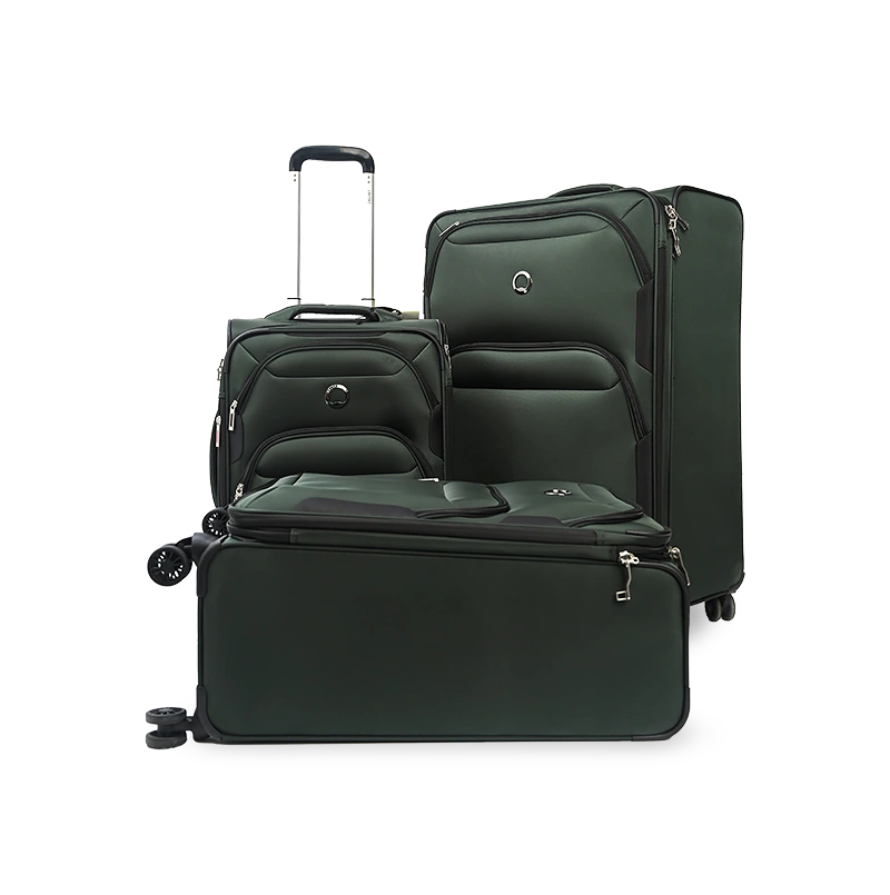 Black Delsey Paris 3-Piece Softside Luggage Set